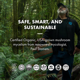 Host Defense MycoBrew Cocoa features mushroom mycelium in clean organic ingredients