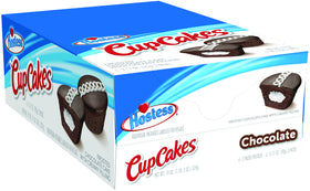 Hostess Chocolate CupCakes pack showing freshness seal with two moist cakes
