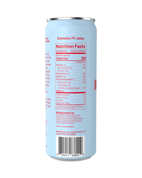 Hot Girl Soda passion fruit vanilla can on table with bright tones.