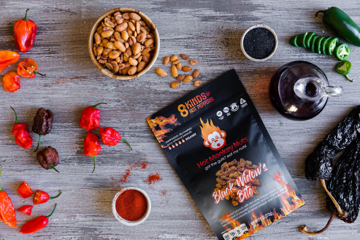 Hot Monkey Nuts on-the-go ziplock keeps crunch fresh during adventures