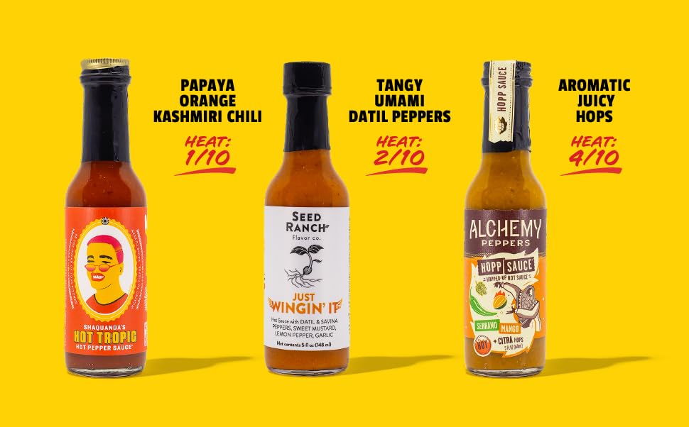 Hot Ones Pickled Garlic Sriracha bottle with tangy garlic-forward heat