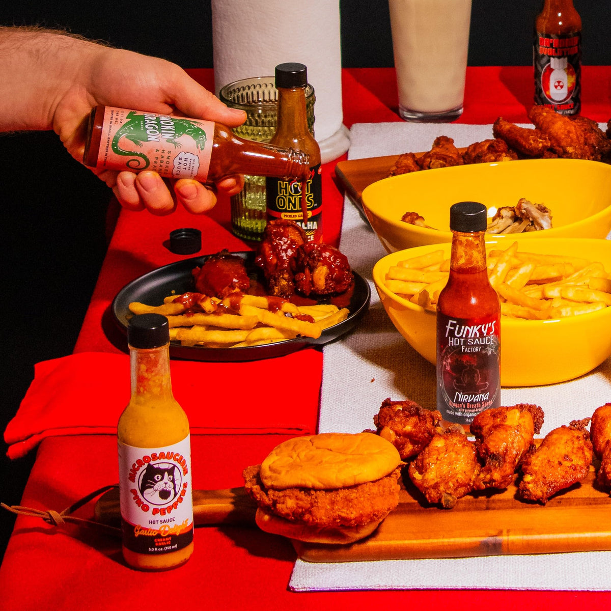 HOT ONES Season 29 ingredients closeup showing real fruits, herbs, and chiles.