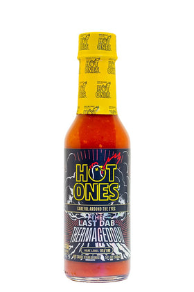 Hot Ones Thermageddon bottle pour enhances bold, smoky heat on foods