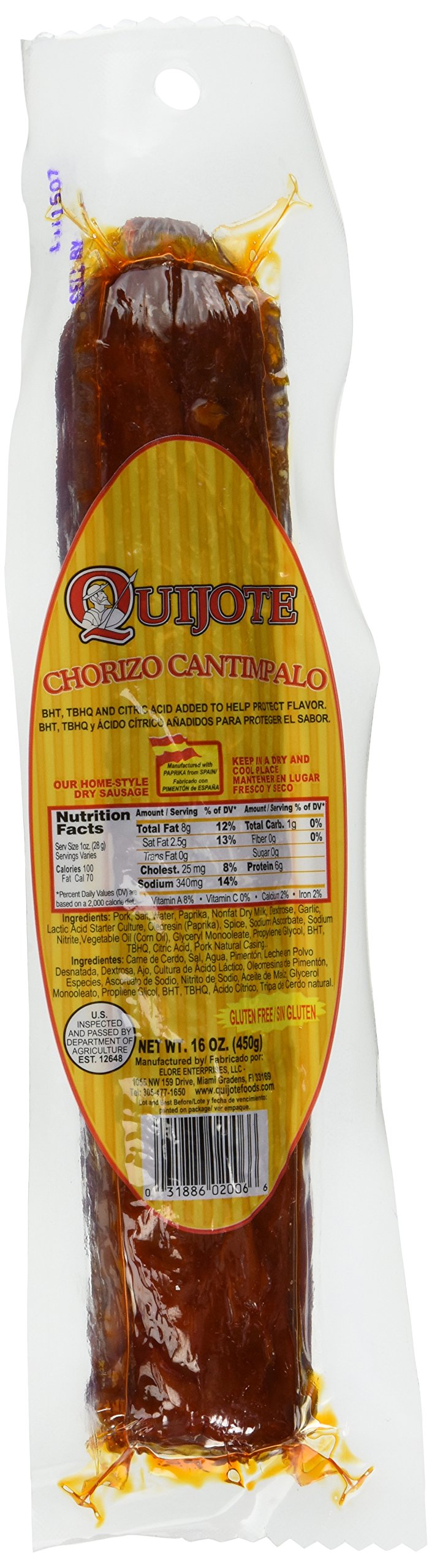 Hot Paella Jumbo Cantimpalo Chorizo sliced for sandwiches with bold, savory flavor.