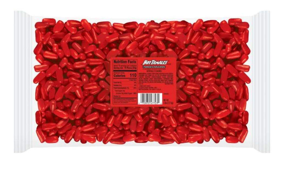 Hot Tamales Fierce Cinnamon bulk front view for easy bulk snacking and display