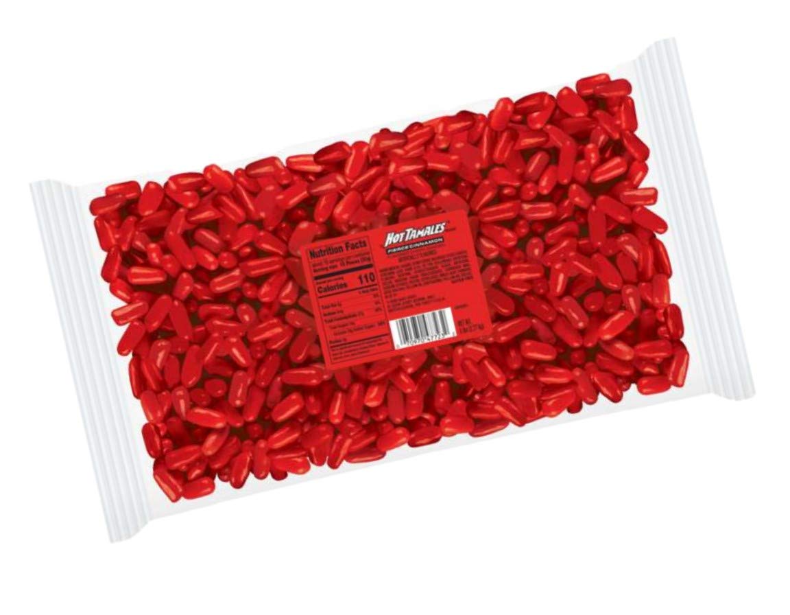 Hot Tamales Fierce Cinnamon bulk open bag highlights easy access to spicy treats
