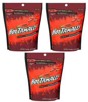 Hot Tamales 3-pack 10 oz bags for easy sharing at gatherings.