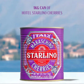 Hotel Starlino cherries poured into a glass, elevating cocktails.