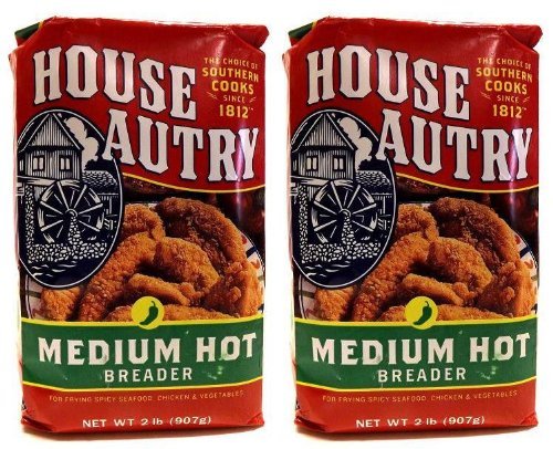 House-Autry Medium Hot Breader 2-lb bags for crispy pork, seafood, chicken, and vegetables.