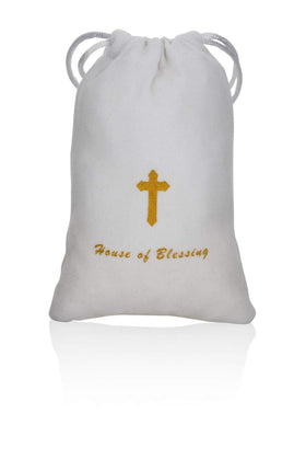 House of Blessing blessing card with Dead Sea salt complements holy ceremonies.