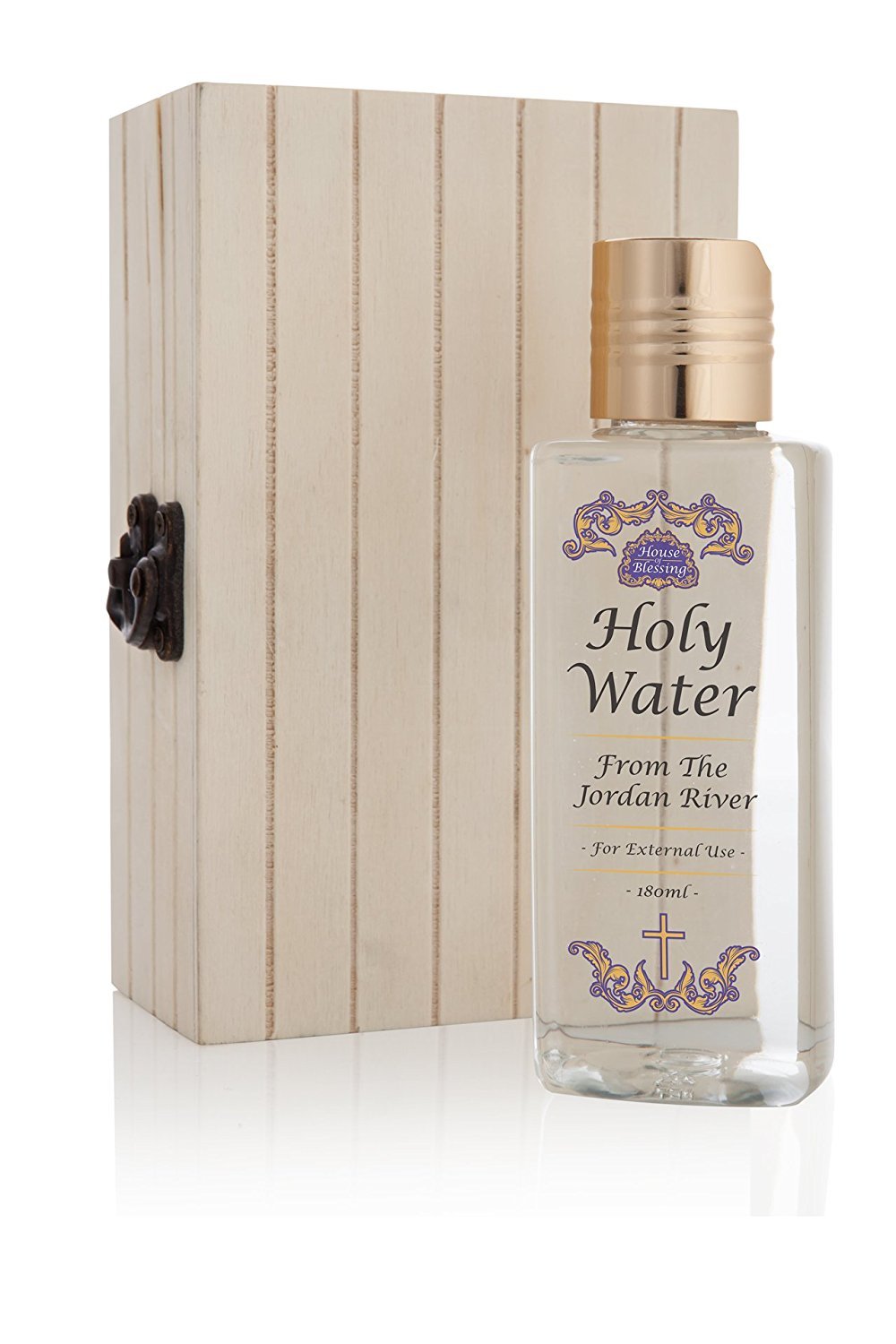 Certificate of authenticity for Jordan River holy water included.