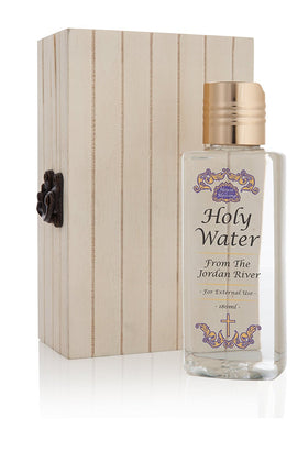 Certificate of authenticity for Jordan River holy water included.