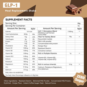 House of Nutrition GLP-1 shake measuring-cup next to bottle, easy meal prep