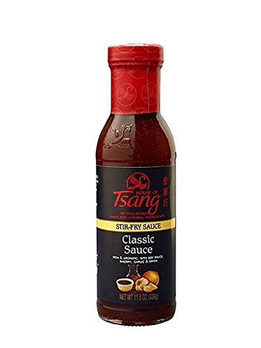 House of Tsang stir-fry sauce bottle enhances weeknight meals with bold, balanced flavor.
