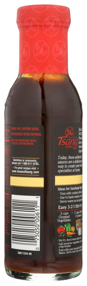 House of Tsang Szechuan Spicy Sauce bottles arranged as a family pack.