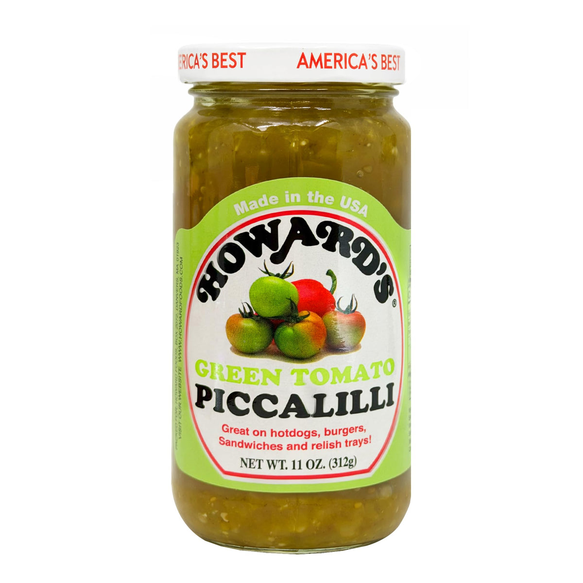 Howard’s Piccalilli display on a relish tray, tangy zest elevating sandwiches and sides.