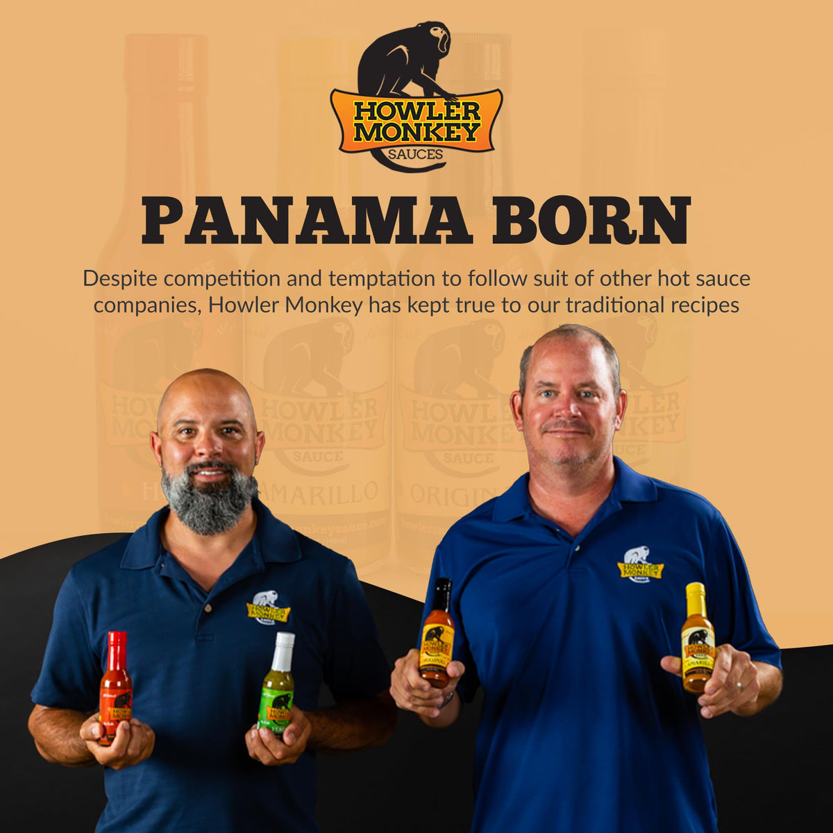 Howler Monkey Sauce 4-pack front view showcases variety at a glance.