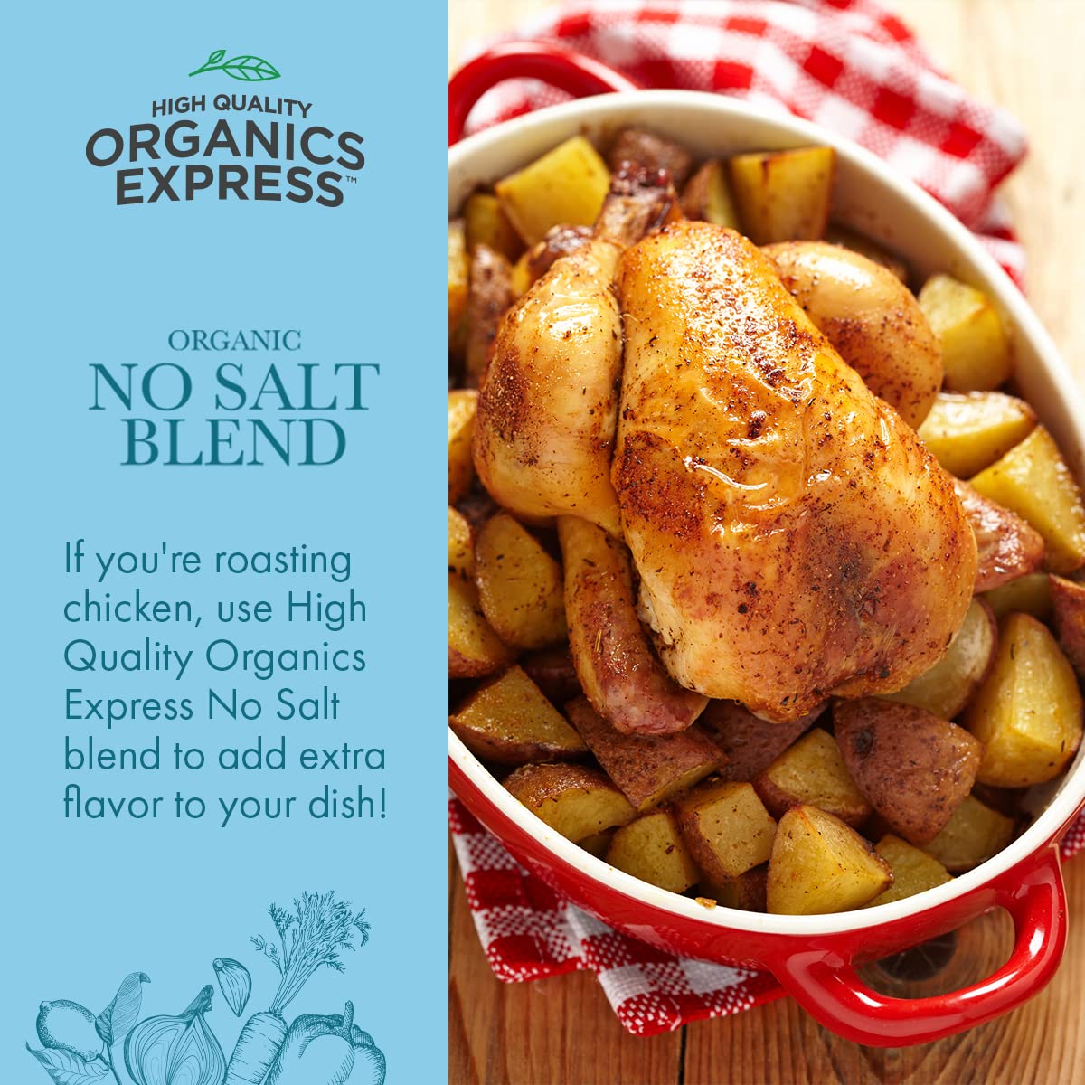 HqO No Salt seasoning enhances pasta with organic, MSG-free seasoning.