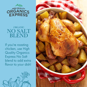 HqO No Salt seasoning enhances pasta with organic, MSG-free seasoning.