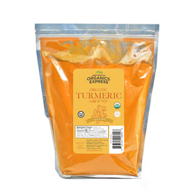 HQOExpress bulk turmeric powder in 5 lb bag for everyday cooking and bulk use