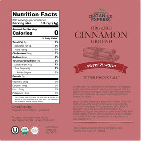 HQOExpress chef jar label highlights organic and kosher certifications.