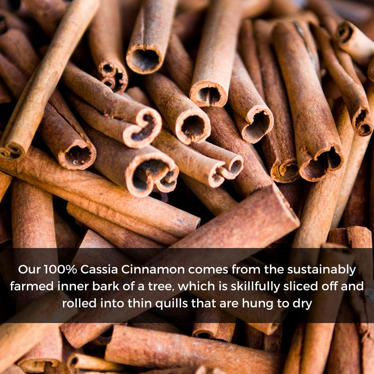 HQOExpress cinnamon aroma rising from a hot drink or dessert.