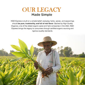 HQOExpress farm-to-table traceability map indicating origin of turmeric.