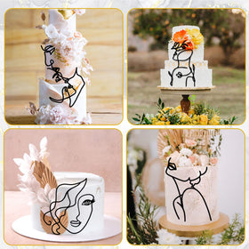HSDSH Lady Face Topper detailed design elevates cake aesthetics at events.