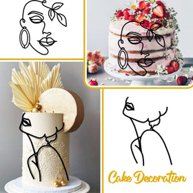 HSDSH Lady Face Topper durable acrylic for repeated use across celebrations.