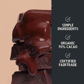 Hu Chocolate Bars emulsifiers-free label suggests smooth melt without artificial additives.