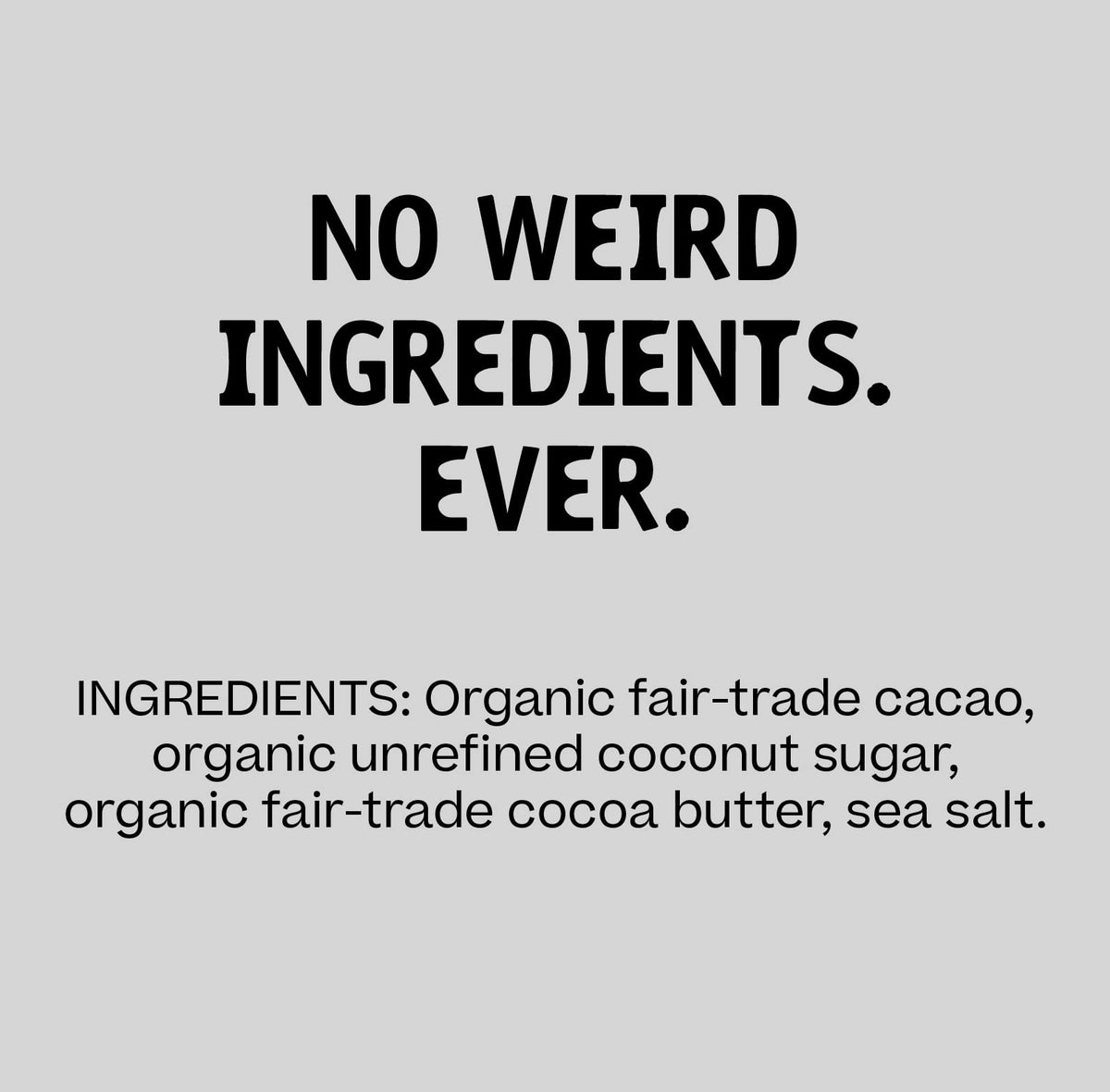 Hu Chocolate Bars organic cacao ingredients highlight clean, fair-trade cacao