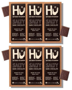 Hu Chocolate Bars salty 6-pack ready for mindful snacking on the go