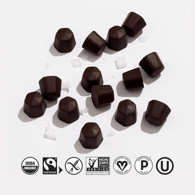 Hu Gems hexagonal chips close-up showing distinctive shape.