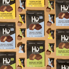 Hu Hazelnut Butter Dark Chocolate Bites gift idea for a thoughtful treat