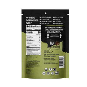 Hu Hazelnut Butter Dark Chocolate Bites ingredients organic fairtrade highlights
