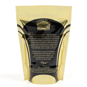 Hualalai Estate premium ground Kona coffee for consistent, rich brews.