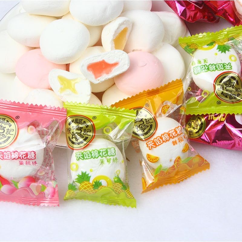 HUANYOUREN marshmallows fragrant melt-in-mouth close-up ideal for desserts.