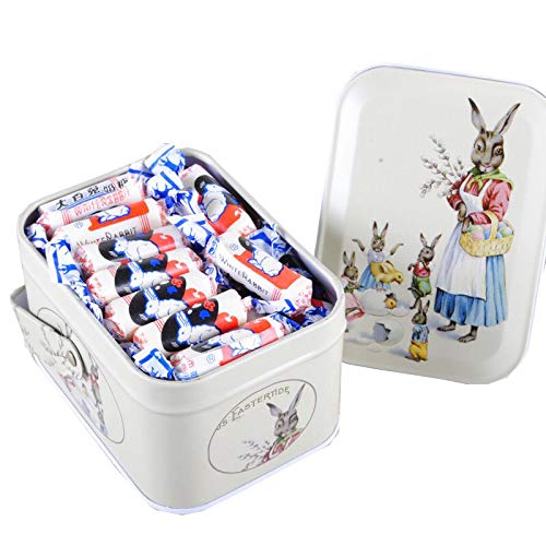 HUANYOUREN White Rabbit Toffee Gift Box front view, nostalgic snack option