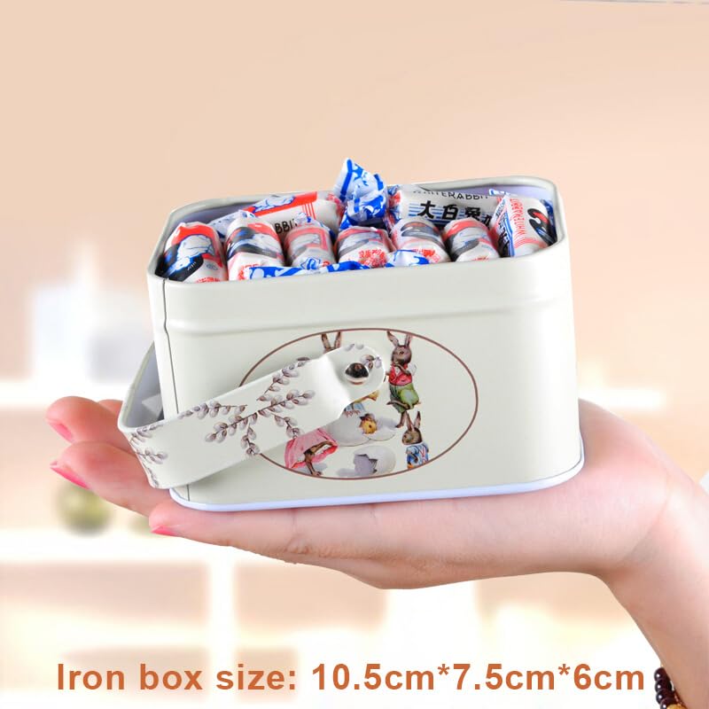 HUANYOUREN White Rabbit Toffee candies inside box showing silky texture