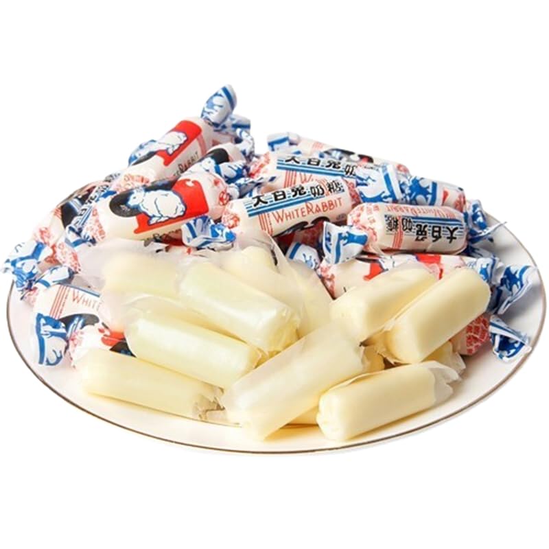 HUANYOUREN White Rabbit Toffee on table during tea time with friends