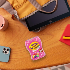 Portable Hubba Bubba Minis SKITTLES gum fits in purses or bags.