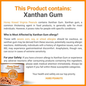 Elegant display of Hubs honey-kissed peanuts, perfect for gifting.