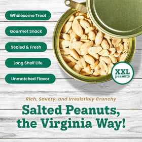 Hubs Peanuts Two 40oz Tins Pack, convenient bulk packaging for gatherings.