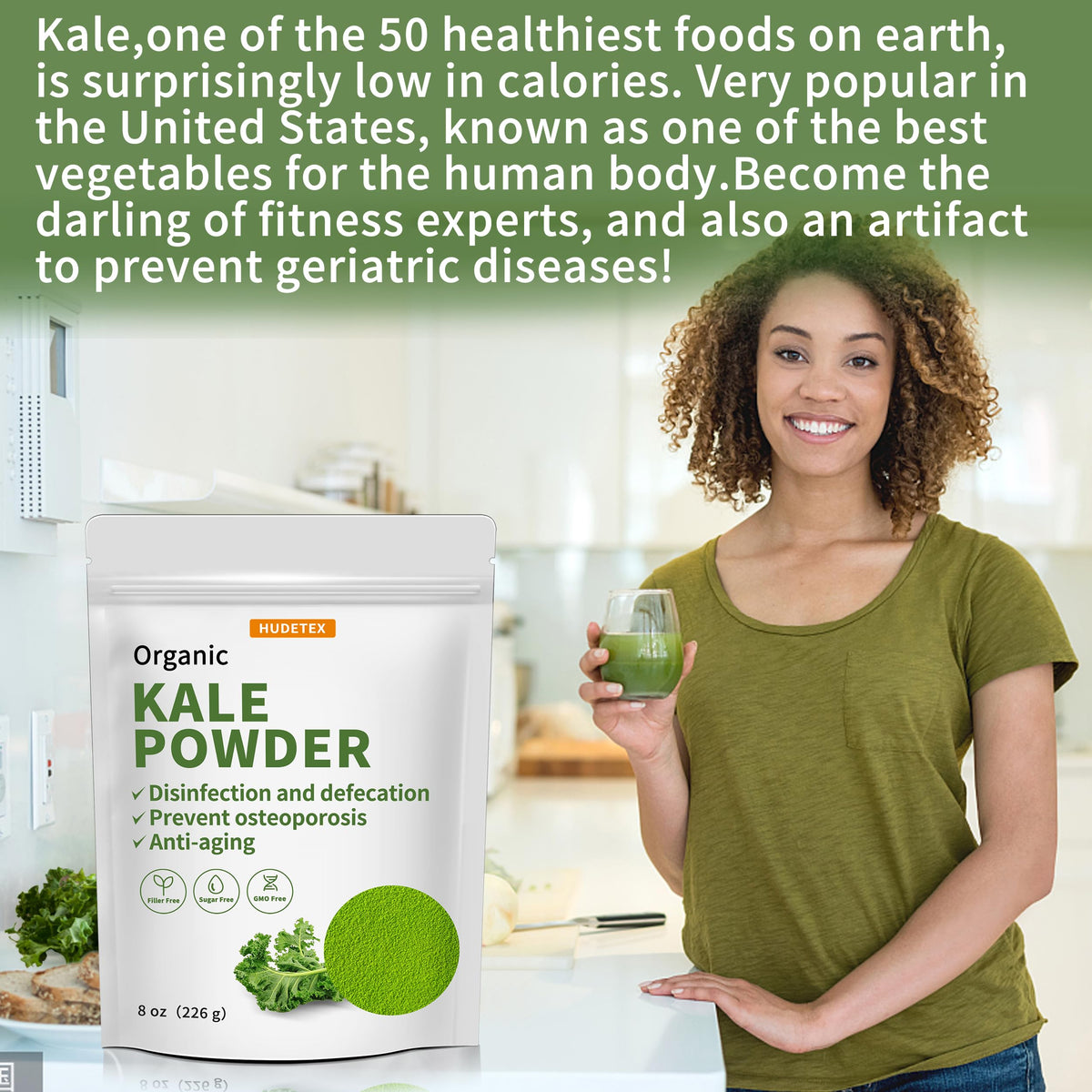 Hudetex Kale Powder eco packaging highlights sustainable packaging