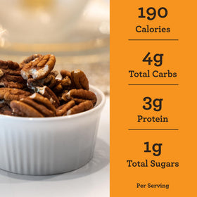 Hudson Pecan Company baking pecans ready to enhance desserts.