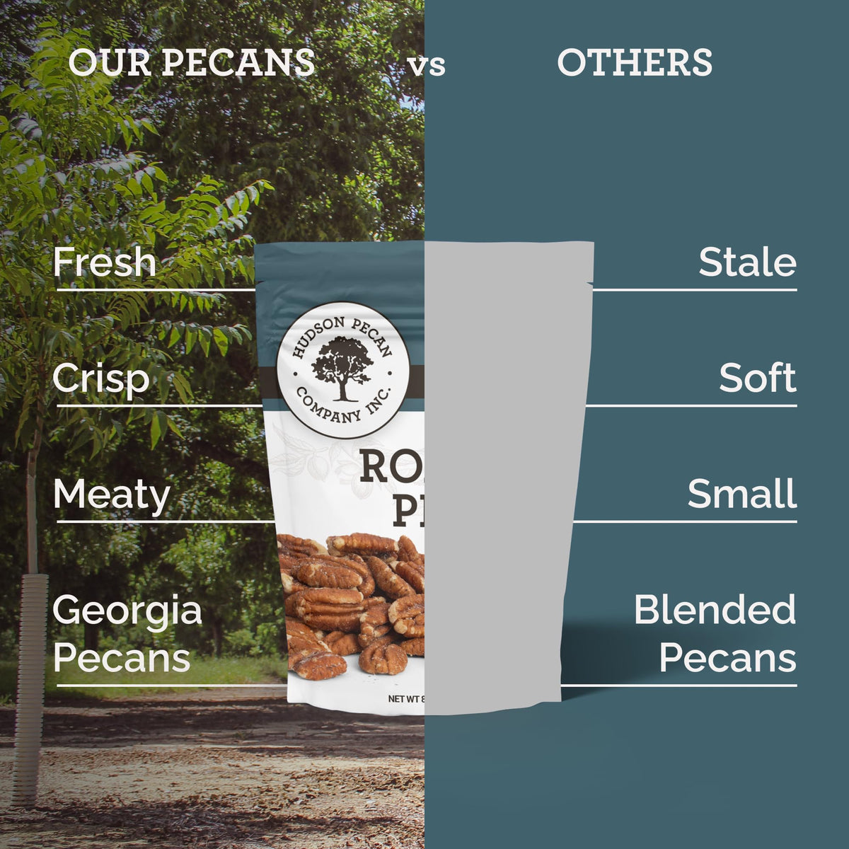 Hudson Pecan Company kosher certified pecans suitable for kosher snacking