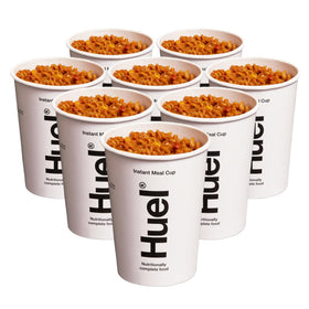 Huel Cajun Pasta served in a bowl, protein-rich comfort dish.