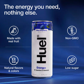 Huel Energy+ vegan-friendly can ideal for on-the-go fueling