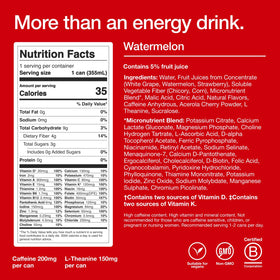 Huel Energy+ real fruit close-up showing refreshing daytime flavor