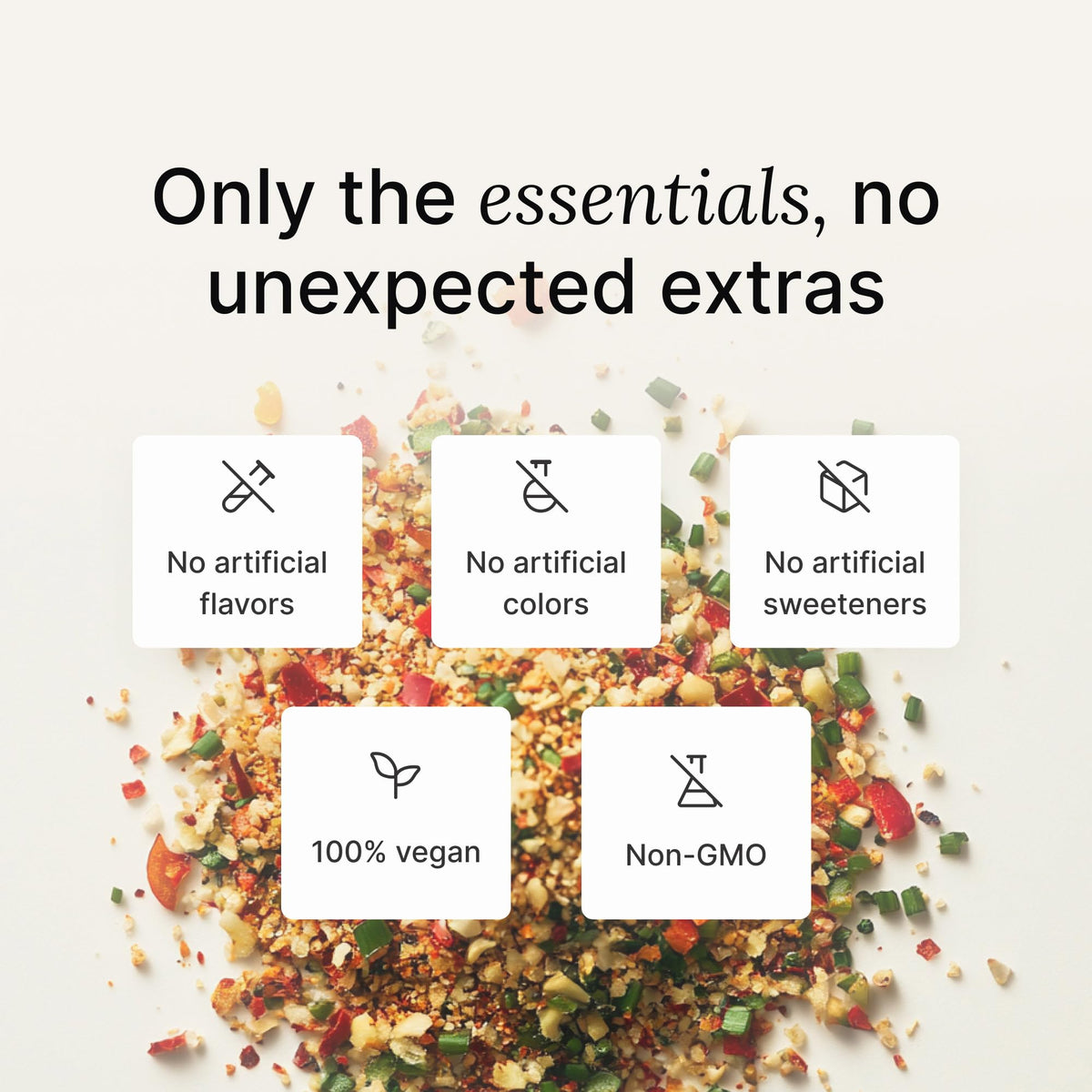Dairy-free gluten-free vegan label on Huel Korean BBQ Cup